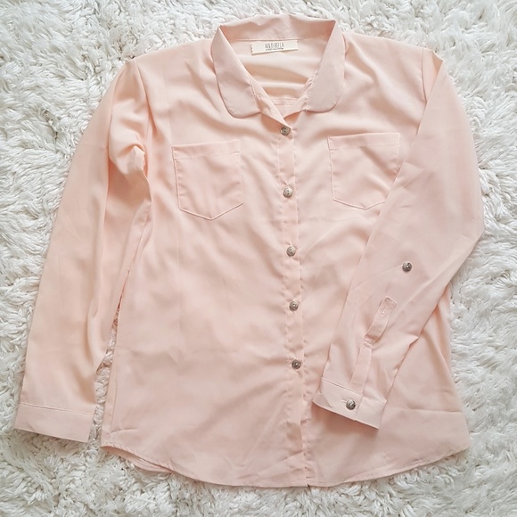 Chiffon Long Sleeve Blouse - Picture 1 of 4